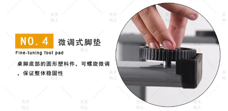 PE/PP Classroom Desk and Chair Fixed Student School Chair and Desk Set Classroom Furniture