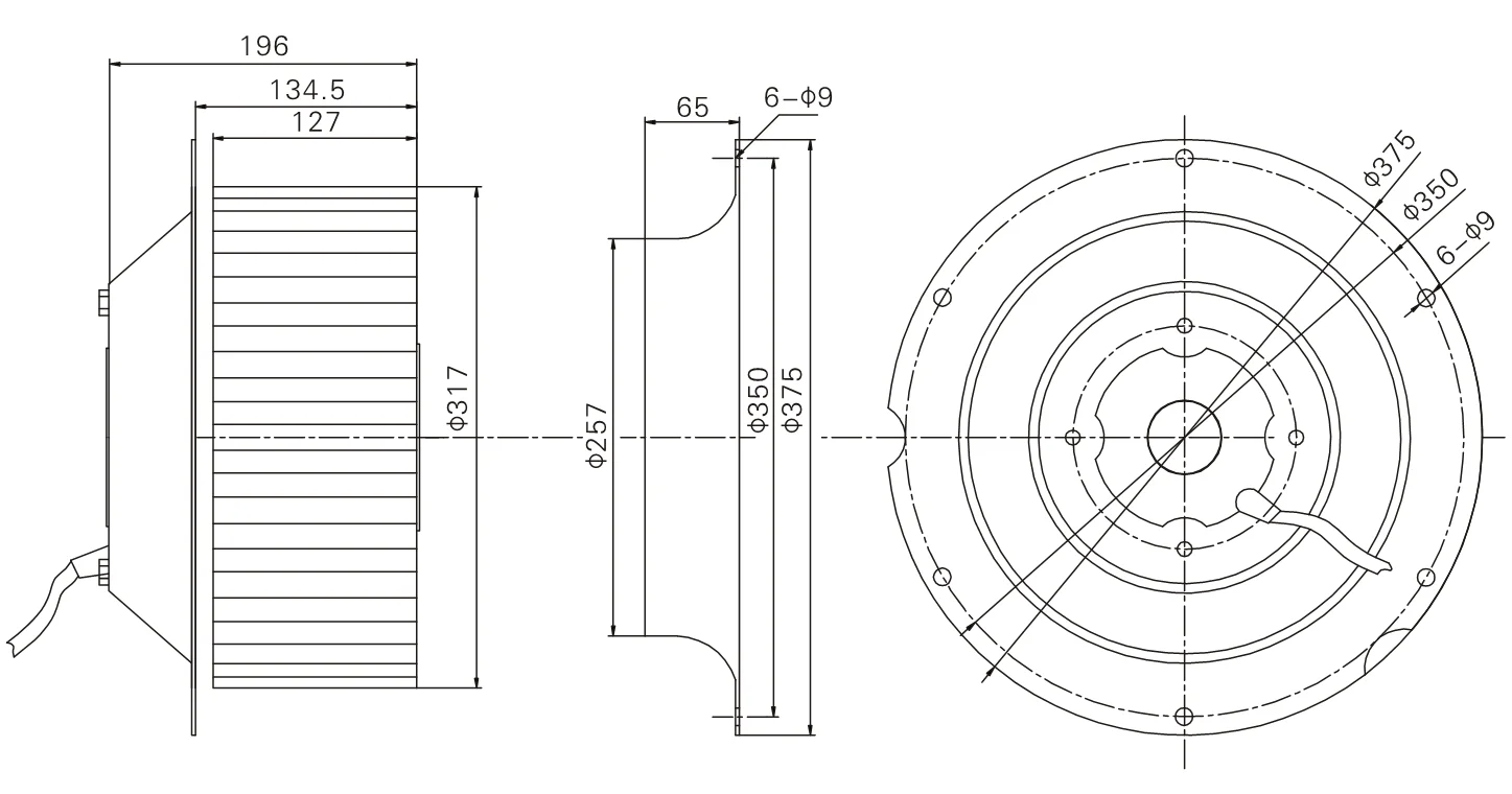 вентилятор диаметр 315