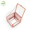 Europe Style gift Birthday for Makeup, jewelry, Watch, Rings, Necklaces Organizer Storage Case brass& glass rose gold mirror box
