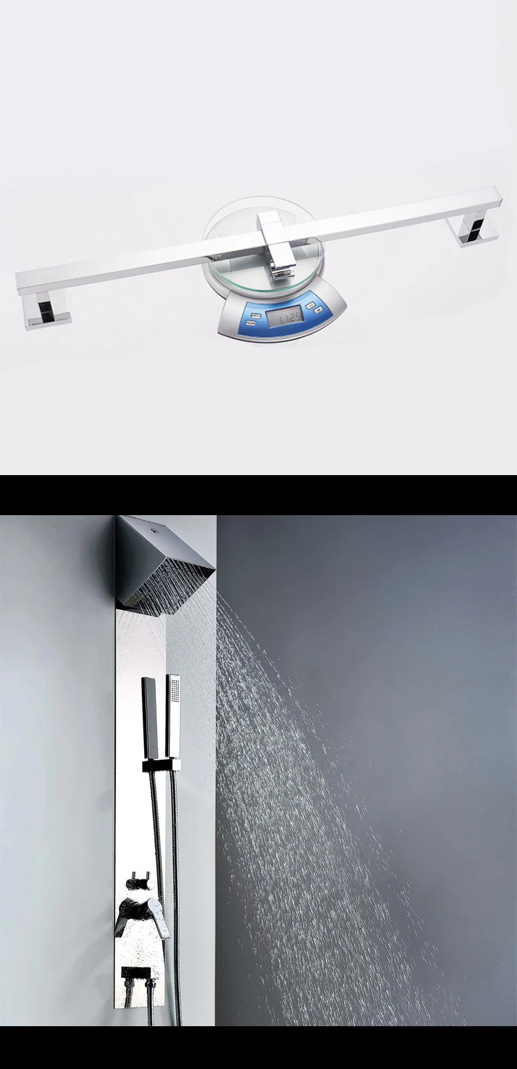 2019 New style Brass slide rail set with handshower&1.5m flexible hose bathroom wash