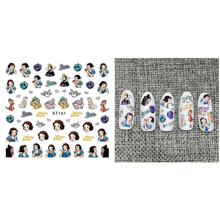 

KT161-200 3D cartoon kids wholesales nail sticker for children back adhesive decal decoration nail sticker, Colorful