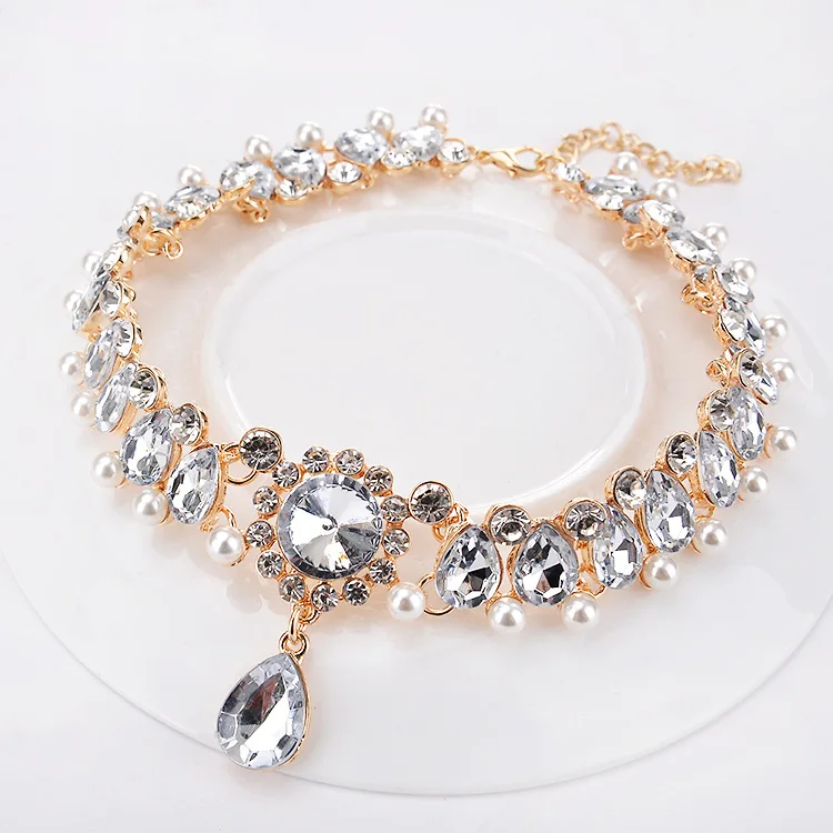 

Luxury Beads Collar Chokers Necklace & Pendant Wedding Sexy Maxi Necklace, N/a