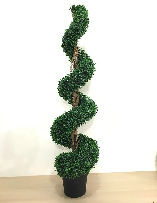 High Quality Custom Artificial Topiary Trees Artificial Boxwood Spiral