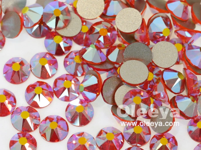 Wholesale 2088 Flatback Glass Loose Gemstones Strass Non Hotfix Citrine AB Crystal Nail Art Rhinestones for Nail Art Craft