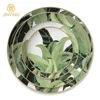 Hot selling Green Leaf dinnerware charger plates porcelain dinner set ceramic for home