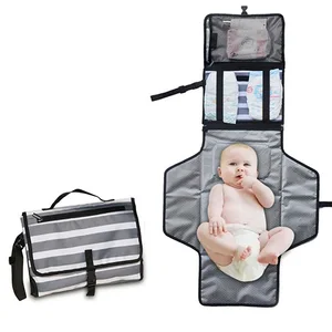 Hot selling in Amazon baby outside changing diaper pad mom bag for baby diaper changing tools with factory direct