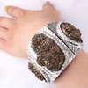 BLX-00671 2019 trendy hot selling statement women elastic bracelet natural crystal charm women bracelet druzy dangle bracelet