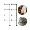 DIY open Industrial Retro Wall Mount iron Pipe Shelf pipe bookshelf bracket