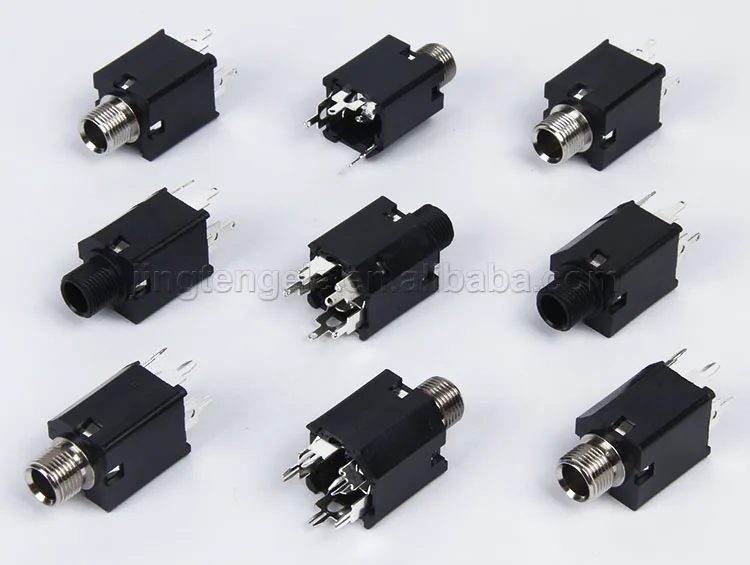 Pj612 Female Jack 1/4" Socket Switched Stereo 6.35mm Guitar Effects