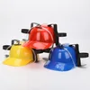 Funny orgy lazy hat Beer and Soda Water Drinking Helmet drinking hat with straw drinking hat beer helmet