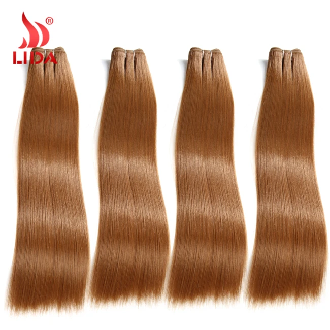 

Lida synthetic silk straight 100% kanekalon weave extension soft kanekalon hair bundles