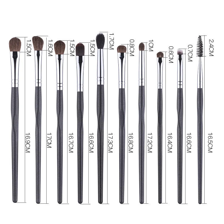 

High Quality Animal Hair Professional Eyeshadow Makeup Brush Set, Customized color