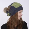 Fashion Women Knitted Beret Pompom Winter Hats Acrylic Warm Soft Caps Bonnet Girls Pullball Beanies Skullies Hat