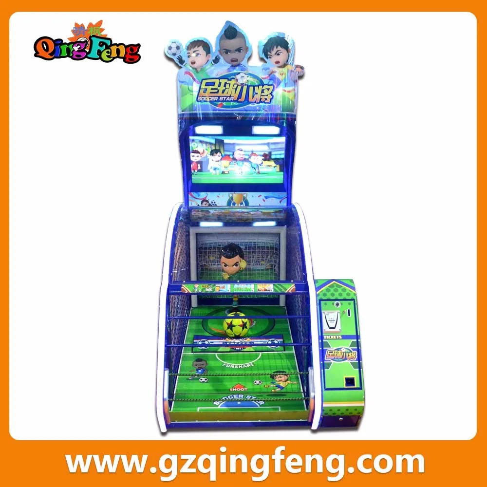 Thanksgiving day promotion soccer star shooting ball football lottery ticket ball game machine