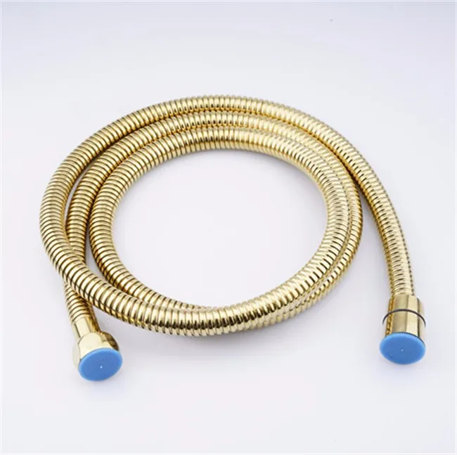 Hot Sales Brass Golden Color Double Lock Flexible Shower Hose Buy