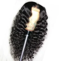 

Hotsale virgin hair Indian human hair deep curly lace front wigs