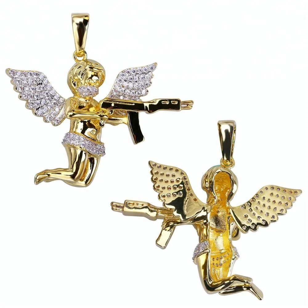 

18K Gold Plating High Quality Little Love Cupid Archery Pendant Necklace