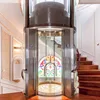 Full vision villa home glass passenger small round elevator lift price