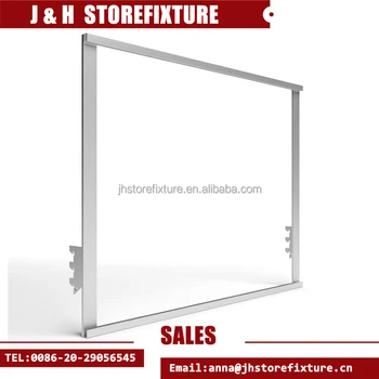 Metal Graphic Frame Upright Banner Sign Channel For Shop Decoration