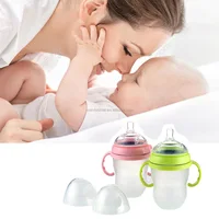 

New 250ml (8ounce) alimentadora de bebe feeding silicone baby bottle