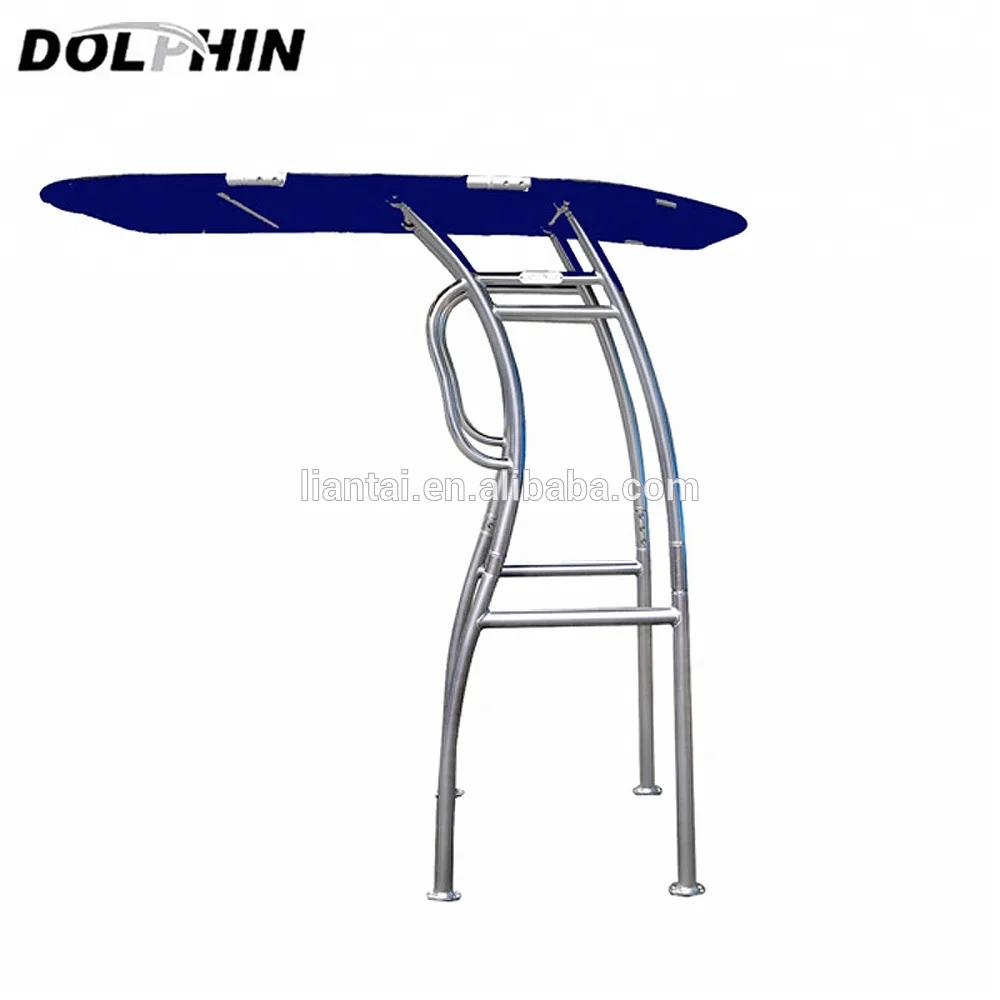 

Dolphin Pro2 Aluminium Boat T Top Anodised Frame Navy Blue Canopy Heavy Duty T Top