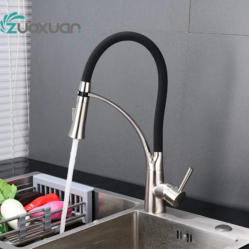 Modern chrome kitchen sink mixer sortez pulvérisation robinet pivotant bec verseur x 
