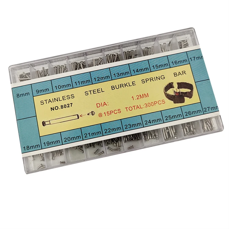 

Stainless Steel 360Pcs 8-25Mm Watch Spare Parts Watch Band Pins, Silver