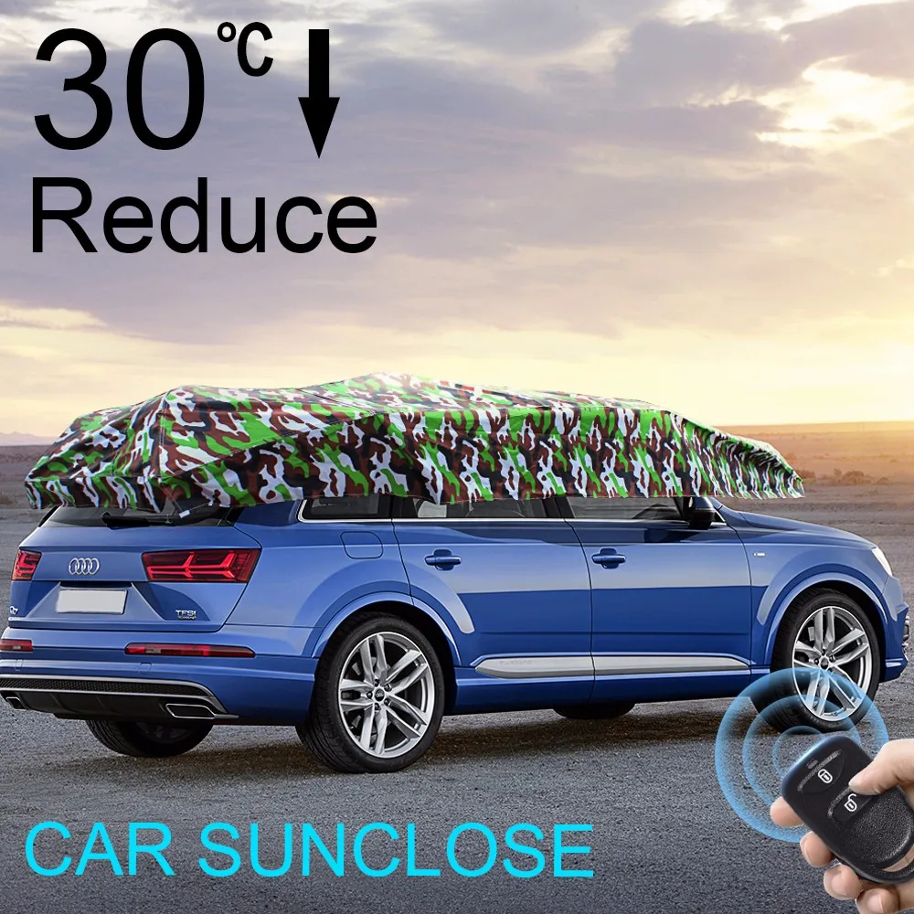 CAR SUNCLOSE Automatic Solar car umbrella car cover  car sun shade car sun visor car tent  car awning car shelter (8)