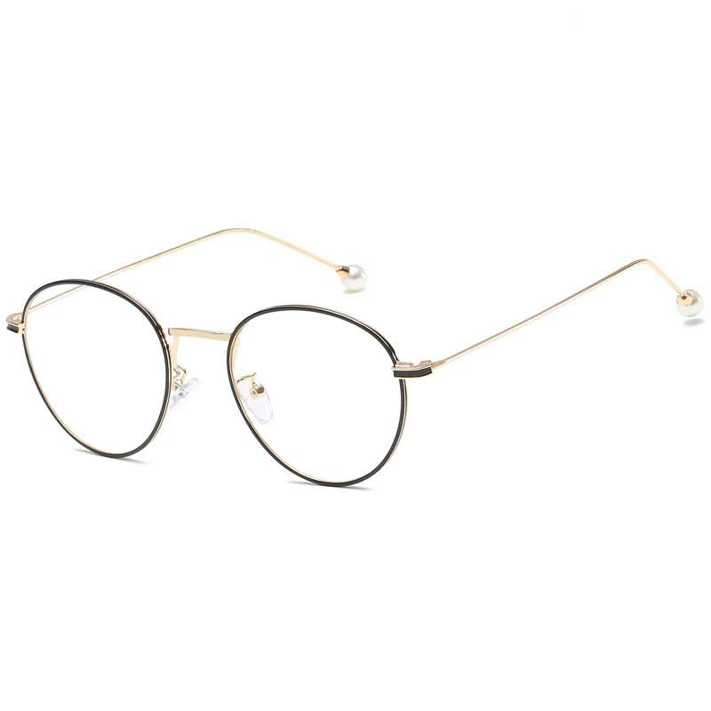 

2019 wholesale stock fashion eyeglasses metal frames blue light blocking glasses, Many colors
