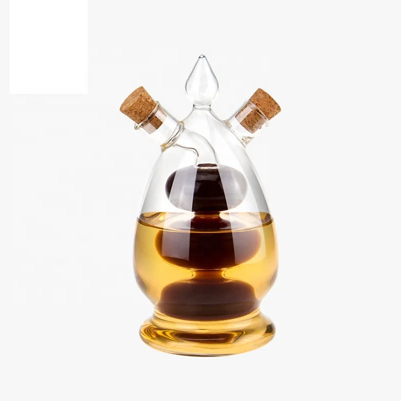 

2 in 1 Oil and Vinegar Bottle Glass Dispenser Set for Cooking, Customized color