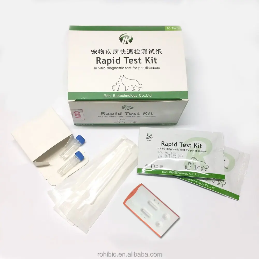 
100% Sensitivity!canine distemper and parvovirus antigen combo test kit 