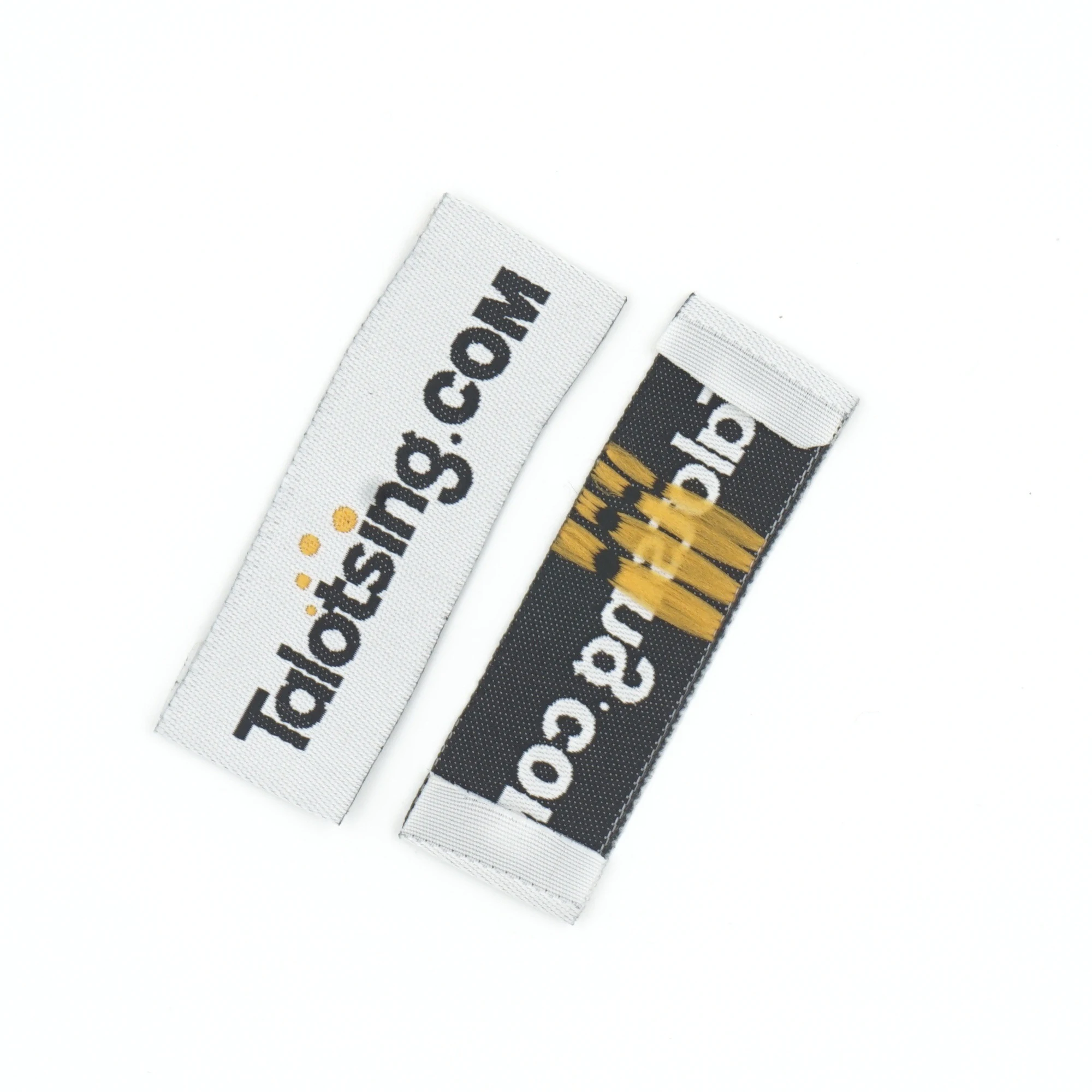 

Custom damask woven clothing label end fold, Custom color