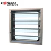 Aluminum glass louver with security protection