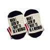 when i grow up i want to be a sock cotton unisex Slippers ankle socks funny quote Get Lucky sock
