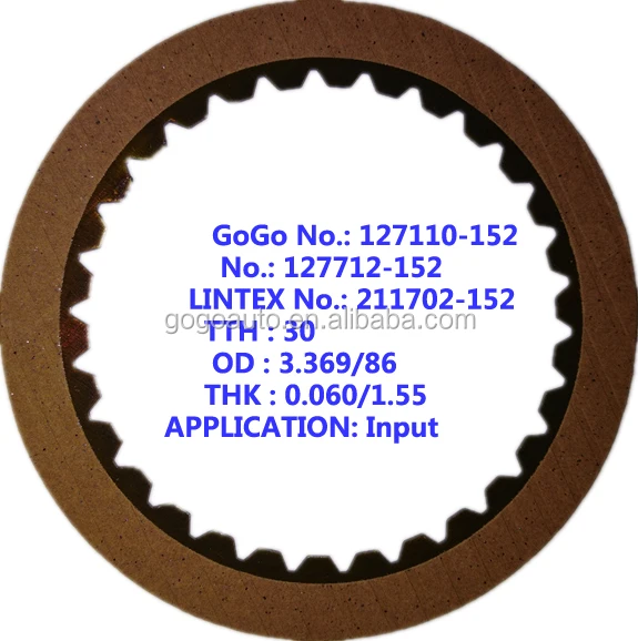 Transmission Friction Plate Kit For Toyota/u540e A4lb1 Gearbox Repair