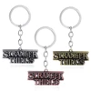 Horror Tv Show Stranger Things Letter Metal Keychain