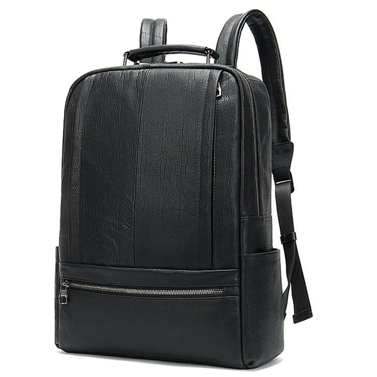 

Direct Manufacturer Wholesale Price Business Leather Laptop Backpack Waterproof For Men