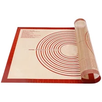 

Non-slip Extra Large Silicone Pastry Mat with Measurements Fiberglass Silicone Baking Mat