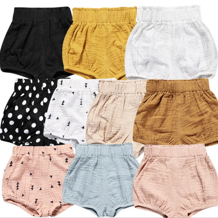 

Wholesale Monogram Babies Bloomers Baby Corduroy Shorts, White;black;brown;gray;customized