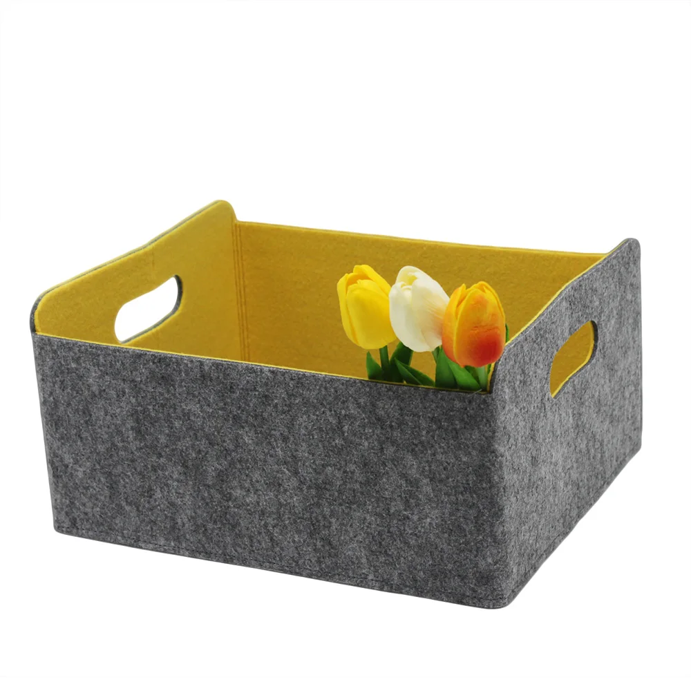 2019 Collapsible Storage Bin Felt Foldable Box Bins For Books Toy Buy