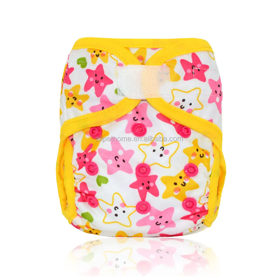 Waterproof Pul Double Leaking Gussets Newborn Cloth Diaper Nappy Cover