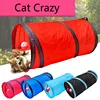 5 Color Funny Pet Cat Tunnel 2 Holes Play Tubes Balls Collapsible Crinkle Kitten Toys Puppy Ferrets Rabbit Play Dog