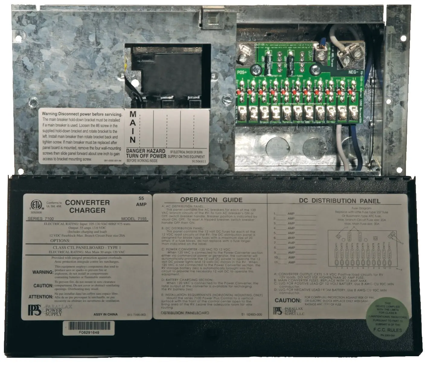 Power supply panel