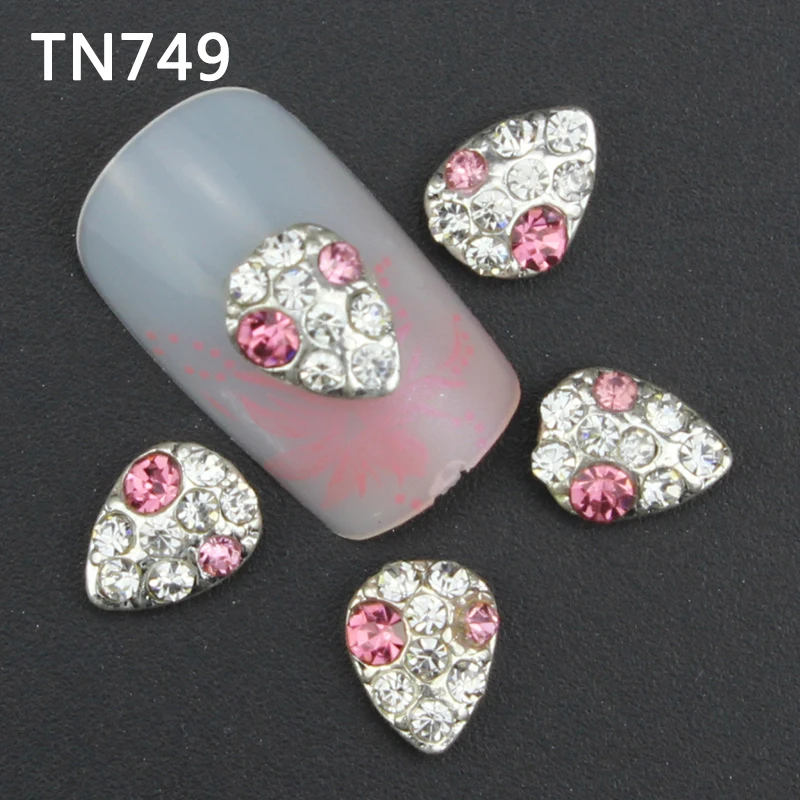 10pcs Glitter crown Rhinestones 3d Nail Art Decorations Alloy Nail Sticker Charms Jewelry for Nail Gel