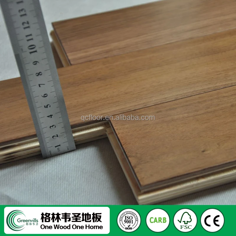 Special Customer Design 22mm Thickness Walnut Parquet Flooring