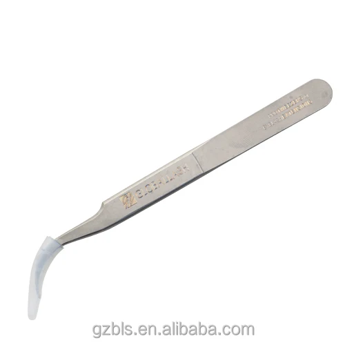 Globallash Volume Curved Bended Eyelash Tweezers Titanium OEM Private Label Customizing