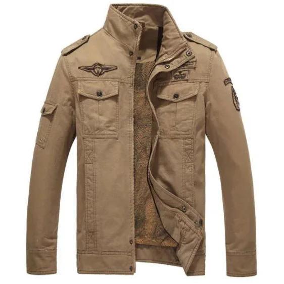 

cz5009b Cheap price popular mens plus size  casual clothing outerwear fur jacket winter coat men, Black;khaki;army green