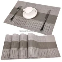 

Tabletex wholesale heat-resistant anti-slip bamboo PVC placemat, folding table mat