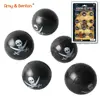 Novel games 27mm pirate black bouncing ball with cossbones emblem