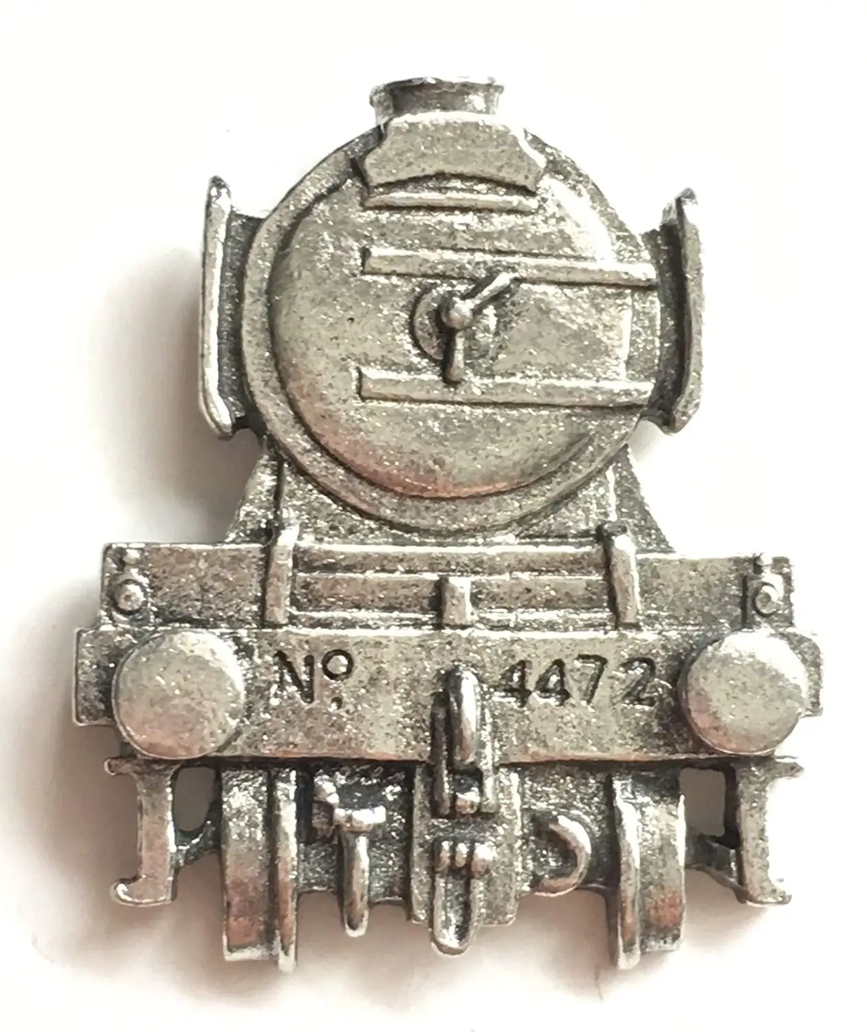 Fine Pewter Flying Scotsman Train Front View Pin Badge with Gift Pouch